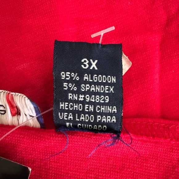 (NWT) DEREK HEART Women's PLUS Red Casual Pullover Beaded Tank Blouse-Size 3X - Picture 3 of 6